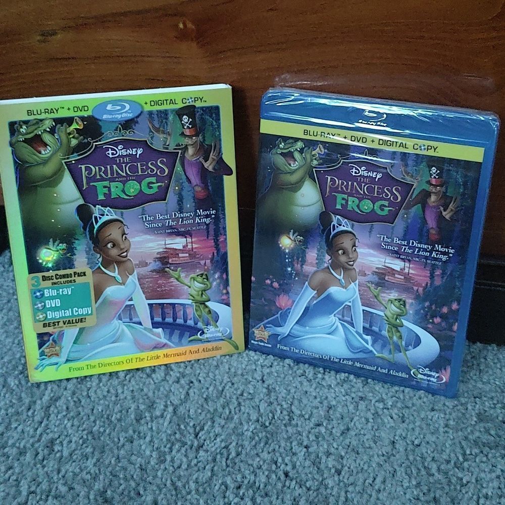 Disney The Princess and the Frog  3 Disc Set Blu-ray DVD Digital Copy NEW Sealed